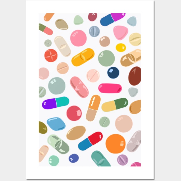 Sunny Pills Wall Art by notsniwart